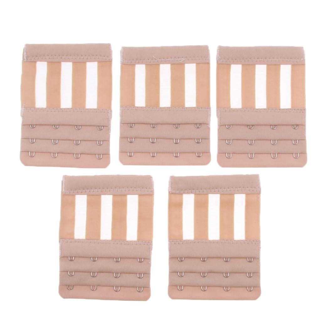 5x Flexible Womens Bra Extender 4 Hook 3 Rows Bra Extension Underwear Straps Skin Color Clothing, Shoes & Accessories | Womens Clothing | Intimates & Sleep | Bras & Bra Sets-image-15