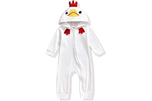 Baby Rooster Costume with Adorable Wings and Peek-a-boo Hood