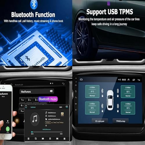 Autoradio Android 15 pouces avec Bluetooth 5.1 et Wi-Fi intégré