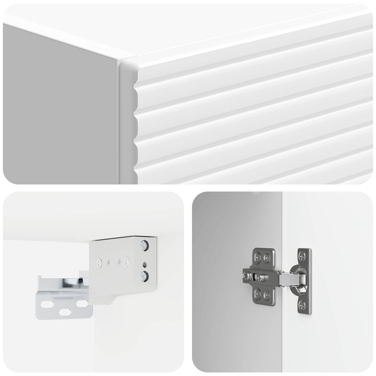 Wall Cabinet High Gloss White Engineered Wood with Door | Includes 2 shelves for home or office organization, measuring 33x34.5x90 cm to maximize vertical space.