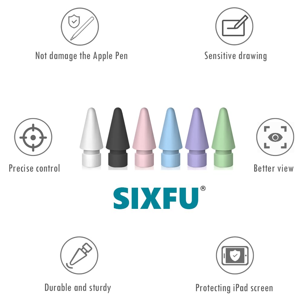 Amazon.co.jp: SIXFU Apple Pencilチップ用6色チップ iPad Pencil