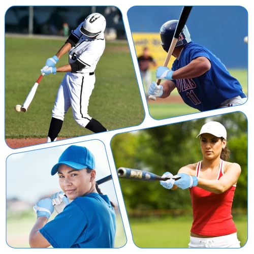 Image of HANDLANDY Baseball Batting Gloves for Adult Youth, Grip Breathable Softball Batting Gloves Fit Men Kids Boys Girls
