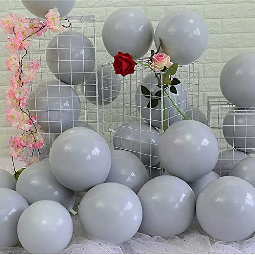 Image of Retro Grey Balloon 50pcs for Birthday,Anniversary, Welcome Baby, Baby Shower, Theme Party Decoration (Retro Grey)