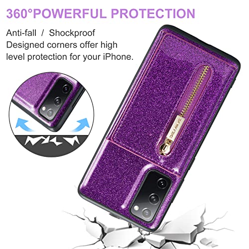 Coque portefeuille Samsung S20 FE violette pour vos sorties - 6