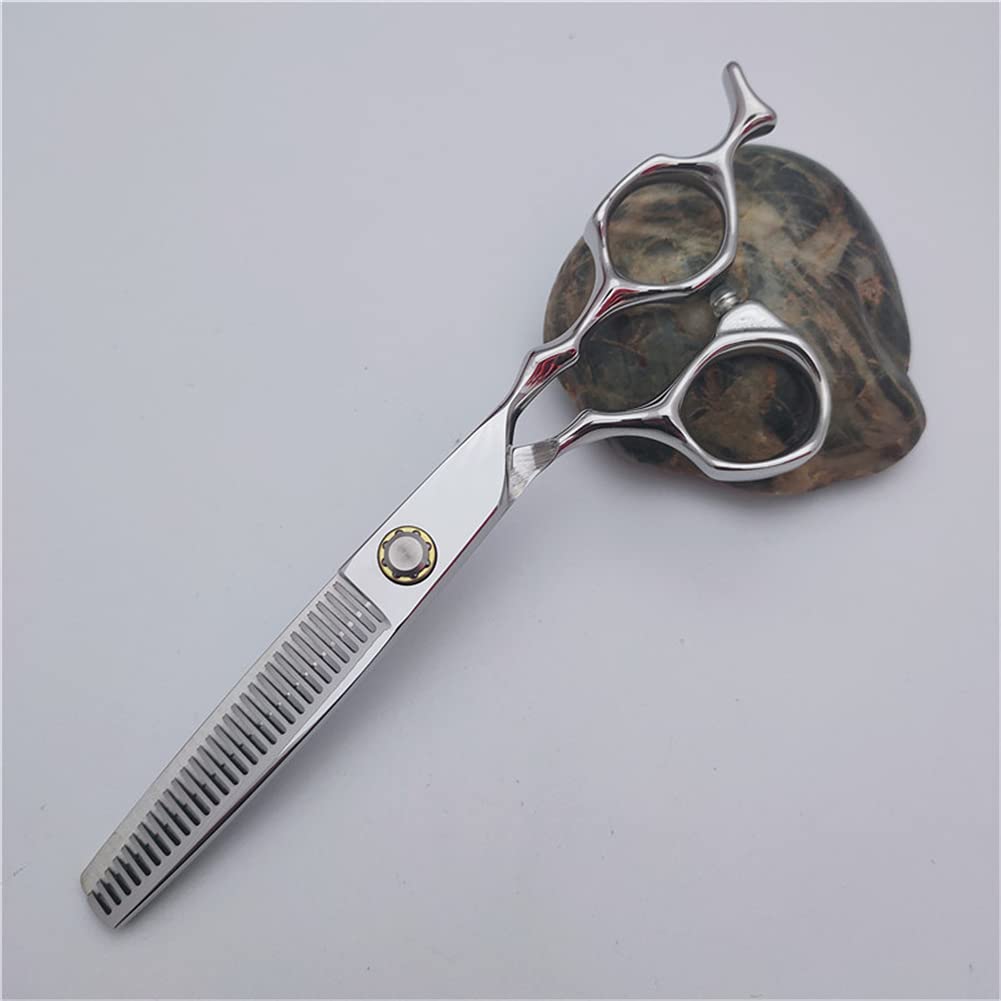 Ciseaux À Cheveux Ciseaux Amincissement des Dents Cisailles De Cisailles, Barbiers Ou Utilisation De La Maison, Acier Inoxydable Japonais 6,0 Pouces, Lumière Et Nette