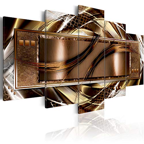 Large Canvas Prints Wall Art Decor Chocolate Journey Painting Abstract Giclee Artwork 5 panels Painting Home Decorations Bedroom Framed Easy Hanging ( CL07, Large W60â x H30â)