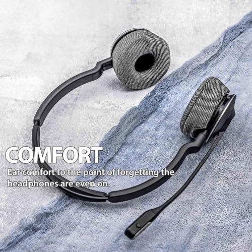 Engage 75 Earpads - Compatible con Auriculares Engage 75/65 Almohadillas de Repuesto de Tela Gris con Espuma de Micrófono - NO Compatible con Modelos Engage Convertible y Engage Mono miniatura 4