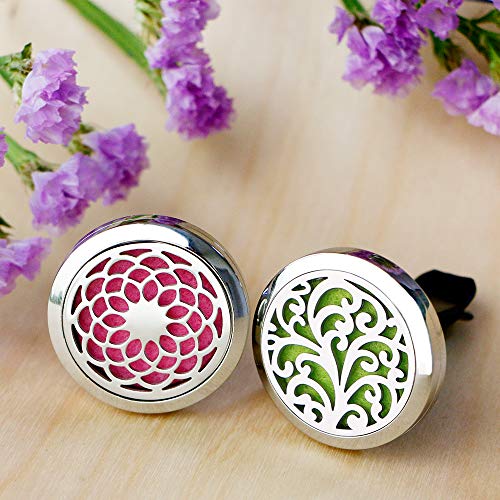 Car Diffuser Vent Clip - 2Pcs 30Mm Car Essential Oil Diffuser Vent Clips For Car Home Office Room With 12 Felt Pads Mother's Day, Birthday Gift For Women & Men #TOP5
