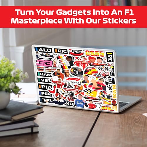 Image of FlyBuyHub Aesthetic Vinyl Journal Stickers for Phone Case, Laptop, Notebook, Dairy, Water Bottle, School Bag, Etc Self-Adhesive Stickers Set of 50 Glossy and Waterproof Stickers (F1 Stickers)