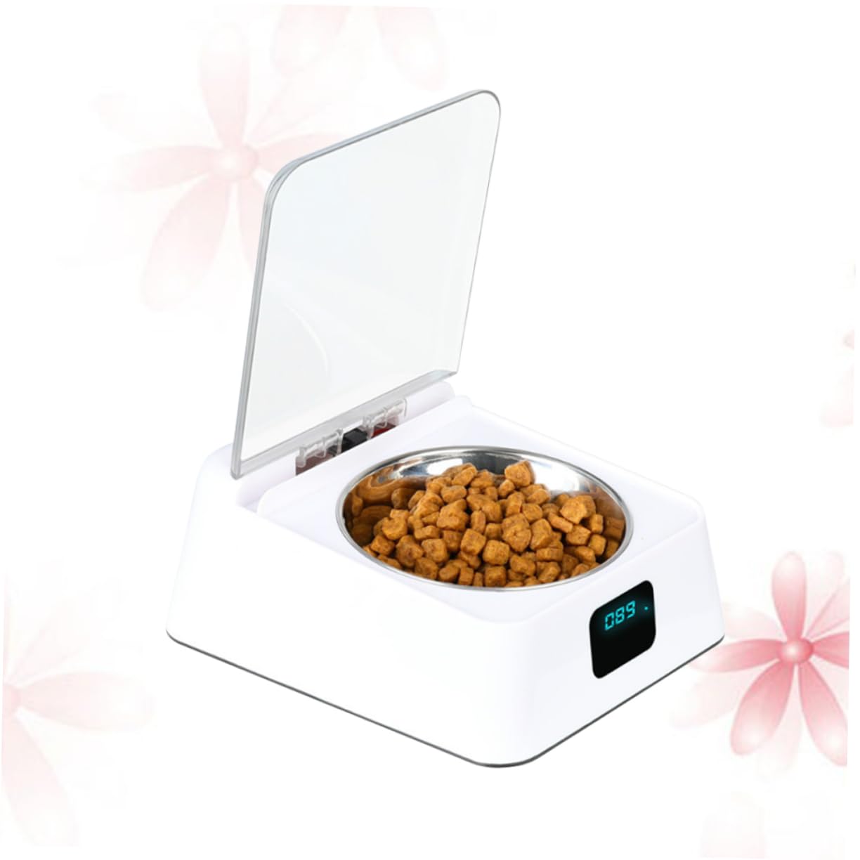 Didiseaon Dispensador De Almuerzo Automático con Cuenco para Mascotas Tecnología Infrarroja Fácil De Usar