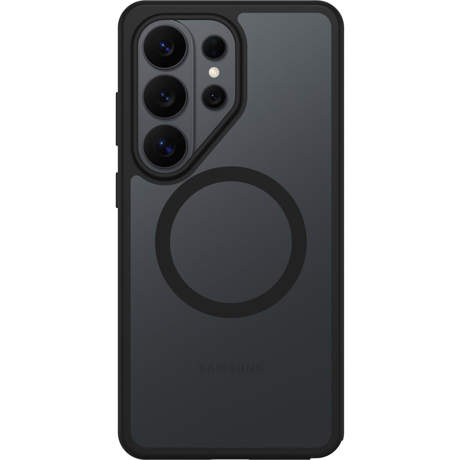 OtterBox Cover React Series con Magneti per Samsung Galaxy S26 Ultra, resistente a shock e cadute fino, cover ultrasottile, testata a norme MIL-STD 810G, Trasparente/Nero