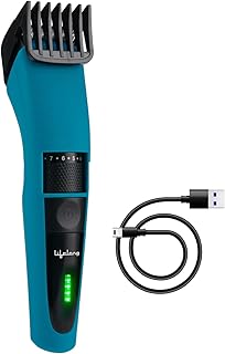 Lifelong Trimmer Men Beard | All in One Shaver, Electric Razor for Beard, Sideburns, Neckline, Chest | Man Rechargeable Hair Cutting Shaving Machine | 60-Min Runtime | 20 Length Settings (0.5-10mm)