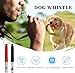 Qubccum 2 Pack Ultrasonic Dog Whistle, Dog Whistle to Stop Barking, Adjustable Frequencies Ultrasonic Training Tools with Free Lanyard Strap, Long Range Silent Dog Whistle for Recall Training