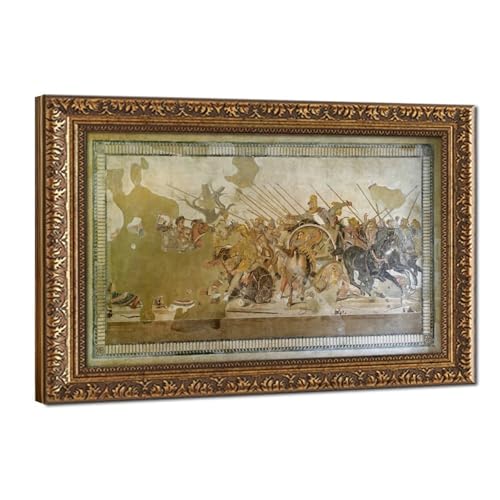 Toile mosaïque Bataille d'Issus 50x76cm pour habiller un mur vide de bureau