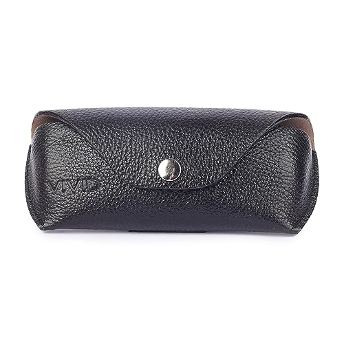 Image of Unisex Lightweight Specs Snap Button Eyewear Dabbi Leather Soft Case Cover
