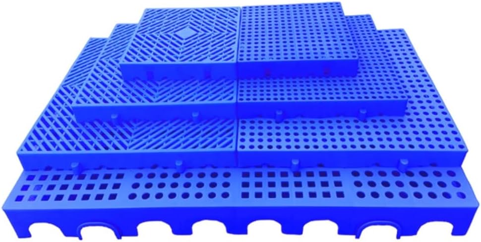 Supermarket Cargo Combination Grid Plastic Pallets,Lightweight Floor Pallets With Breathable Plastic Grid,Easy To Stack,Waterproof,Suitable For Bathrooms,Gardens(Green)