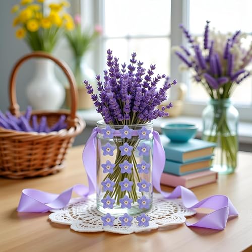 Flores Secas Azules Olvídame No 20 Piezas para Decoración DIY miniatura 2