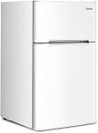 COSTWAY Compact Refrigerator, 3.2 cu.ft. Unit, 2-Door Mini Refrigerator with Freezer, Reversible Door, Removable Glass Shelves, Mechanical Control, Recessed Handle for Dorm, Office, Apartment (Black)