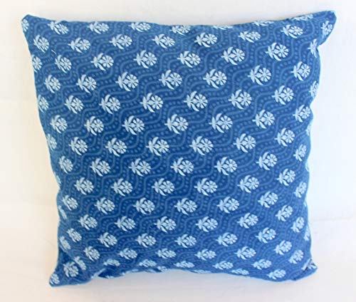Housse de coussin pour canapé indien et grand pouf à pompons extérieurs - 2