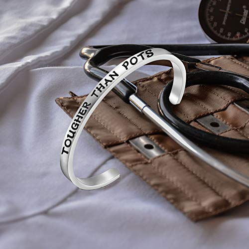 Image of POTS Awareness Bracelet Tougher Than Postural Orthostatic Tachycardia Syndrome Chronic Illness Jewelry