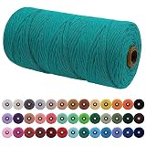 💝 Single Strand Twisted Rope: Macrame rope is made out of cotton yarn, soft and smooth. Single strand cotton macrame cord is continuous twist of many tiny strands, holds knots well, doesn't come unwound, and is very easy to work with. 💝 Size and Colo...