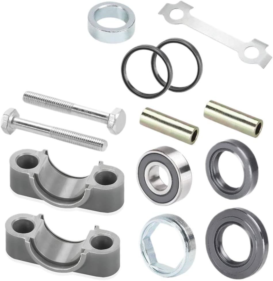 Steering Stem Bushing Bolt Bearing Seal Holder Nut Kit Compatible With Big Bear Bruin Warrior 350 YFZ450 YFB250