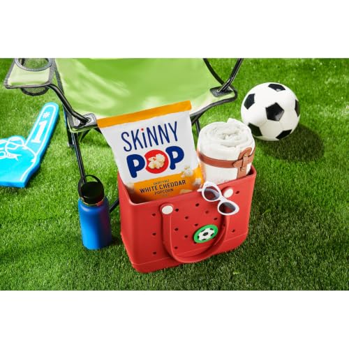 Image of SkinnyPop White Cheddar Popcorn, 4.4oz Grocery Sized Bag, Skinny Pop, Healthy Popcorn Snacks, Gluten Free (Pack of 4)