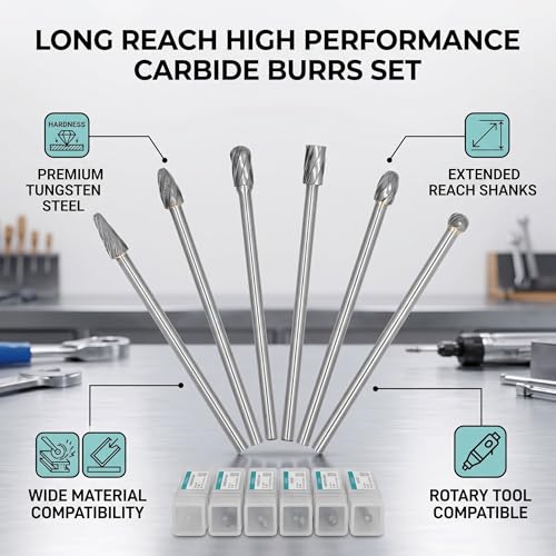 Set de 6 Fresas de Carburo de Acero Tungsteno miniatura 3