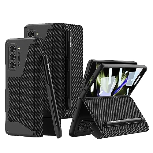 Étui de luxe Samsung Galaxy Z Fold 5 coque intégrale 360 en cuir imperméable RAKKYO