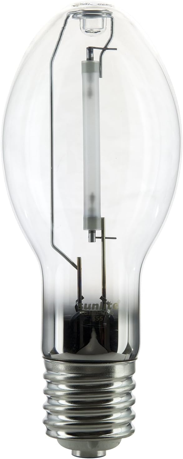 Sunlite 03630-SU LU100/MOG 100 Watt High Pressure Sodium Light Bulb, Mogul Base (E39), ANSI Code S54, 8500 Lumen, 20000 Life Hours, Clear, 2100K