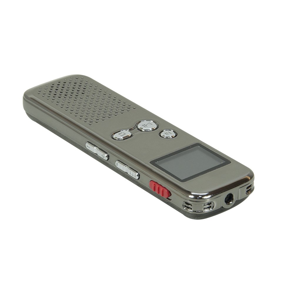 Registratore Vocale Digitale Portatile, PNI RedStone audio stereo, video 1080P, MP3 player, microSD card 8GB incluso, rilevamento del movimento