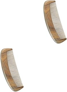 فوميز. مشط تدليك باسنان مغلقة مضاد للكهرباء الساكنة، مشط شعر مستقيم بمقبض دائري، امشاط شعر مصنوعة يدويا من خشب الفيروود، اكسسوارات تصفيف الشعر، مشط خشبي من فيراوود