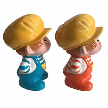 Amazon.co.jp: レトロ 水森亜土 アドちゃん 陶器貯金箱 セット