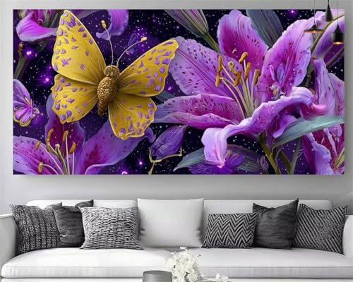 Broderie Gem Art Tableau Peinture Numero Adulte grand format 70x140cm au rendu brillant 5D