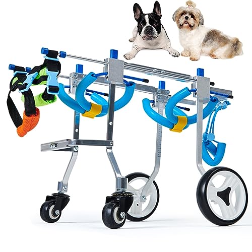 Fauteuil roulant pour chien en aluminium | Chariot de rééducation durable