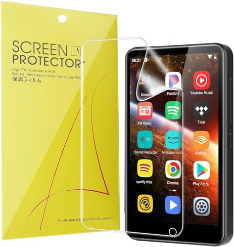 Blueshaweu Compatible for Diofox MP3 Player Screen Protector, [6 Pack] Full Coverage TPU Clear Film Compatible for Diofox M8 4-inch MP3 Player (6 Pack)