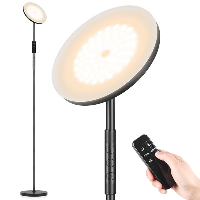 Buy Floor Lamp, Yikuneng 36W/3000LM Bright Modern LED Torchiere Floor