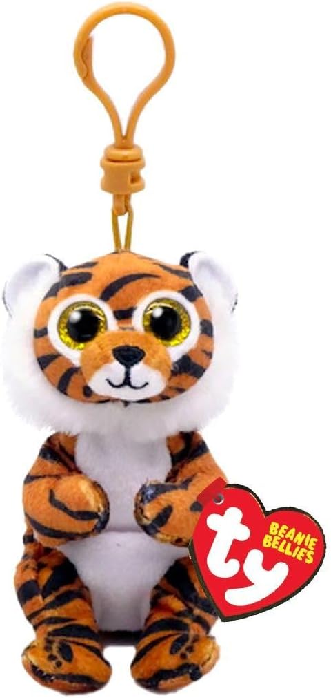 TY Beanie Bellies Key Clip Clawdia Tiger 10cm