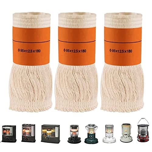 ZYFC Stücke Docht für Petroleumofen Innenräume, Ersatzdocht für Petroleum Heizung, Ersatzdocht Petroleumheizer Heizstrahler, Petroliumheizer Dochte (Size : 3 Stück) Cover