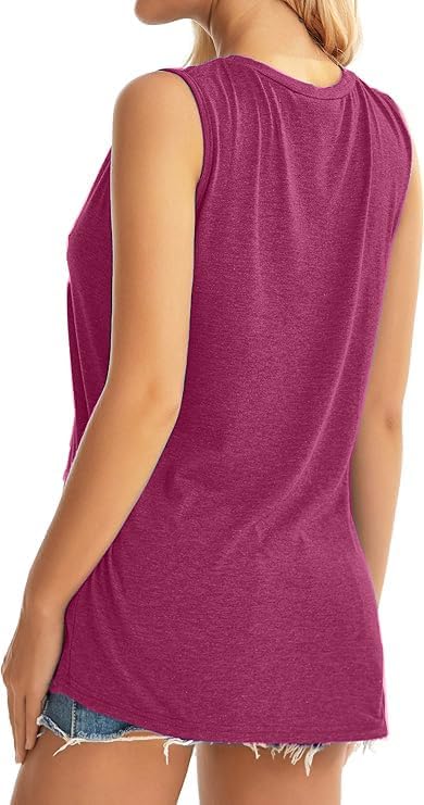 Sun Salt Sand Beach Tank Top for Women Funny Vacation Loose Fit Summer Graphic Vest - Image 6