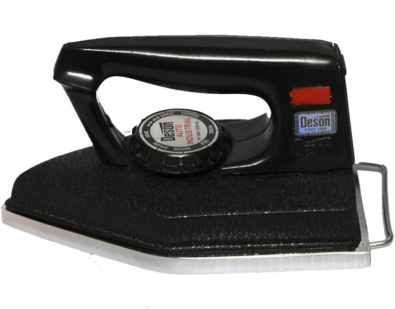 Deson Cast Iron Base Heavy Dry Iron Box (Silver)