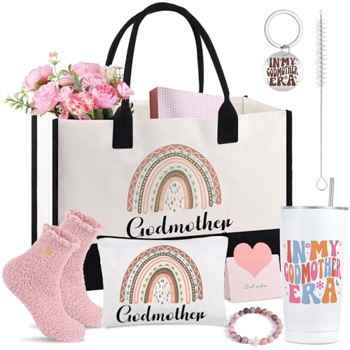 IUUIVV Godmother Proposal Gift Set, Will You Be My Godmother Gifts, God Mother Gifts Ideas Include Insulated Tumblers Mothers Day Christmas Birthday Baptism Present for Women Mom
