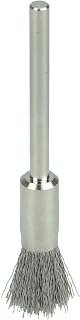Weiler 26108 Miniature Wire End Brush, 1/4", 0.05" Stainless Steel Fill, 1/8" Stem, Made in the USA (Pack of 144)