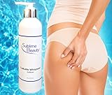 Sublime Beauty CELLULITE WHISPERER LOTION with Organic Ingredients to Smooth + Tighten. 8 oz. Advanced Formula & Free Report. Banish Cellulite!