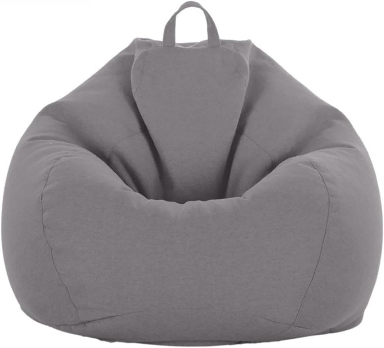 Cotton and Linen Bean Bag Chair Cover Unstuffed Elegance for Adults and Kids Washable Wonder Plush Toy Storage Paradise with Massive Capacity Coffee-L