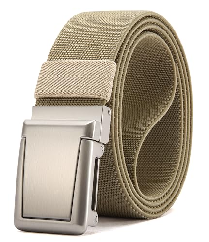 Image of CHAOREN Tactical Belt Men - 1.5 inch Stretch Work Belt with Zin Alloy Buckle | Quick Release Flip Buckle, Heavy Duty for Military EMT EMS Hiking, Stretchy Nylon
