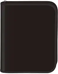 Fichario Com Ziper All Black Univ 48F 111427