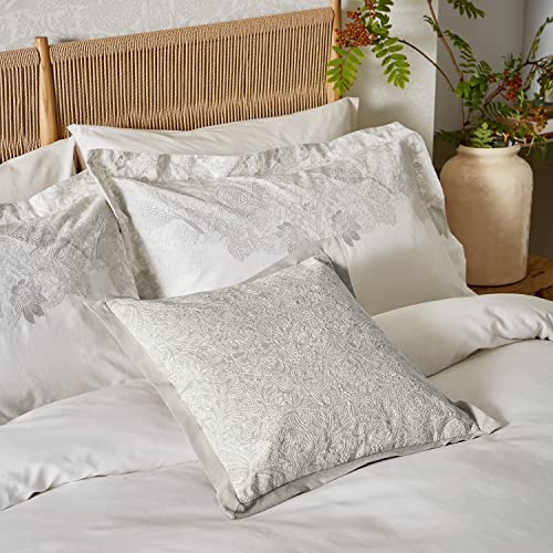 PURE STRAWBERRY THIEF EMBROIDERY DUVET COVER SILVER/WHITE - Image 3