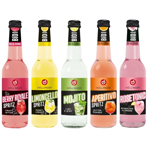 Höllinger Bio Organic No Alcohol Mixbox 5 Sorten Spritz und Tonic 5x330ml
