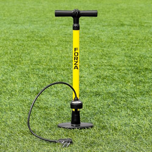 FORZA Stirrup Pump | Heavy-Duty Air Pump for Balls and Bike Tyres - Includes Pressure Gauge Display up to 150PSI